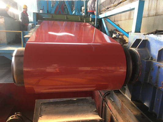 600-1250mm RAL رنگ پوشانده کویل تولید کنندگان 300-550MPa مقاومت کششی