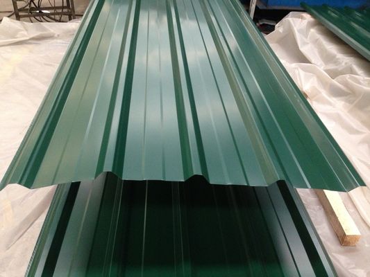 0.13-0.5mm Gi ورق سقف لوله دار ، 60-95HRB ورق گالوانیزه لوله دار فلزی