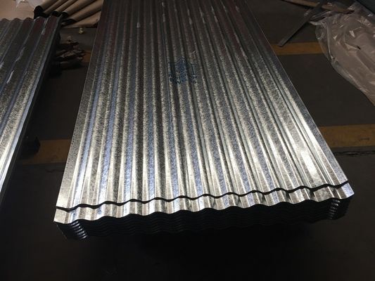 20 - 275 گرام / متر 2 ورق فولادی زینک پوشانده / سقف گالوانیزه برای ساخت و ساز