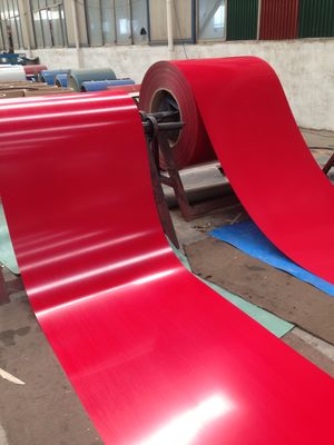 سیم پیچ فولادی زنک با قدرت بالا 600mm-1250mm سیم پیچ ورق پوشیده رنگ